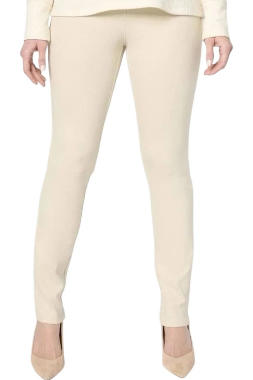 Belle by Kim Gravel Women's Slim Straight-Leg Pants Sand Bar - Petite